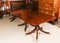 Antique Regency Triple Pillar Dining Table & Chairs, 19th Century, Set of 13 8