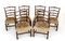 Chippendale Ladderback Chairs in Mahogany, 1930s, Set of 6 1