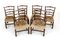 Chippendale Ladderback Stühle aus Mahagoni, 1930er, 6er Set 1