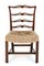 Chippendale Ladderback Chairs in Mahogany, 1930s, Set of 6 9