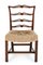Chippendale Ladderback Chairs in Mahogany, 1930s, Set of 6, Image 9