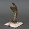 Mascotte La Gloire en Bronze avec Socle en Marbre par H. Molins, 1930s 9