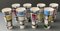 20th Century Ceramic Cups from Pornic Damier, 1960s, Set of 8 3