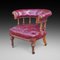 Victorian Mahogany Captains Desk Chair 1