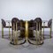 Armchairs in Brass and Copper from Belgochrom, Set of 6, Image 20