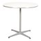 White Super Circular Cafe Table by Arne Jacobsen for Fritz Hansen, 2000s, Image 1
