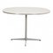 White Super Circular Cafe Table by Arne Jacobsen for Fritz Hansen, 2000s 1