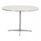 White Super Circular Cafe Table by Arne Jacobsen for Fritz Hansen, 2000s, Image 1