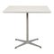 White Square Cafe Table by Arne Jacobsen for Fritz Hansen 1