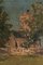 French School, The Churchyard, Oil on Canvas, Late 19th Century, Framed 3