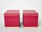 Pink Lacquered Brass Nightstands by Jean Claude Mahey for Maison Roméo, 1970s, Set of 2, Image 5