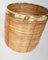 Large Italian Brass & Rattan Baskets in the style of Gabriella Crespi 2