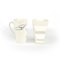 Tazas Kissing de cerámica blanca de Studio Zwartjes. Juego de 2, Imagen 6