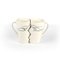 White Ceramic Kissing Mugs by Studio Zwartjes, Set of 2 3