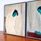 Sergio Zorzenon, Modernist Figures, Oil Paintings on Wood, 1957, Set of 2 7