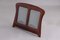 Antique Danish Picture Frame in Dark Wood and Curved Glass, 1880s 2