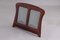 Antique Danish Picture Frame in Dark Wood and Curved Glass, 1880s, Image 2