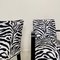 Art Deco French Armchairs in Black Wood and Zebra Fabric, 1930s, Set of 2, Image 8
