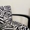 Art Deco French Armchairs in Black Wood and Zebra Fabric, 1930s, Set of 2, Image 16
