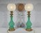 Opaline Glass and Bronze Table Lamps, Late 19th Century, Set of 2, Image 5