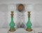 Opaline Glass and Bronze Table Lamps, Late 19th Century, Set of 2, Image 1
