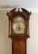 Lange George III Uhr mit 8 Tage Zifferblatt aus Messing, 1800er 5