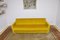 Yellow Velvet Sleeper Sofa 1960s, Image 2