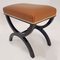 Art Deco Stool in Black, 1930s 2