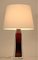 Red Core Doublecoated Glass Table Lamp by Carl Fagerlund for Orrefors, 1950s 2