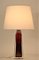 Red Core Doublecoated Glass Table Lamp by Carl Fagerlund for Orrefors, 1950s 8