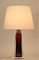 Red Core Doublecoated Glass Table Lamp by Carl Fagerlund for Orrefors, 1950s, Image 8
