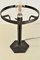 Lámpara de mesa modernista de hierro forjado y vidrio de Jugendstil, Suecia, años 20, Imagen 10