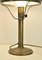 Art Nouveau Brass and Glass Table Lamp, Sweden, 1920s, Image 7