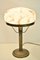 Lámpara de mesa modernista de latón y vidrio, Suecia, años 20, Imagen 3