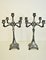 Large Art New German Silverplate Candelabras from Judgendstil, Set of 2, Image 3