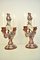 19th Century Majolica Demon Candelabras by Cantagalli, Italy, Set of 2, Image 2