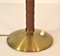 Large Swedish Grace Brass and Leather Table Lamp by Einar Bäckström, 1930s 8