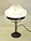 Lampada da tavolo Art Nouveau in ferro battuto e vetro Jugendstil, Svezia, anni '20, Immagine 4