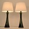 Modern Swedish Olivegreen Glass Table Lamps by Bernt Nordstedt for Bergboms, Set of 2 6