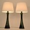 Modern Swedish Olivegreen Glass Table Lamps by Bernt Nordstedt for Bergboms, Set of 2, Image 6