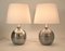 Silvered Ceramic Table Lamps by Bitossi for Bergboms, 1960s, Set of 2, Image 5