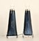 Blue Doublecoated Glass Table Lamps by Carl Fagerlund for Orrefors, 1950s, Set of 2 3