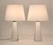 White Doublecoated Glass Table Lamps by Carl Fagerlund for Orrefors, 1950s, Set of 2 2