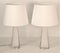 White Doublecoated Glass Table Lamps by Carl Fagerlund for Orrefors, 1950s, Set of 2 6