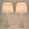 Swedish Modern Glass and Teak Table Lamps by Bernt Nordstedt for Bergboms, Set of 2 3
