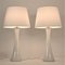 Swedish Modern Glass and Teak Table Lamps by Bernt Nordstedt for Bergboms, Set of 2 2