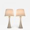 Swedish Modern Glass and Teak Table Lamps by Bernt Nordstedt for Bergboms, Set of 2 5