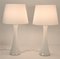 Swedish Modern Glass and Teak Table Lamps by Bernt Nordstedt for Bergboms, Set of 2 4