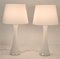 Swedish Modern Glass and Teak Table Lamps by Bernt Nordstedt for Bergboms, Set of 2, Image 4