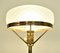 Swedish Grace Brass and Glass Table Lamp from Pukeberg, 1920s 5